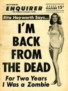 Rita Hayworth in the Enquirer