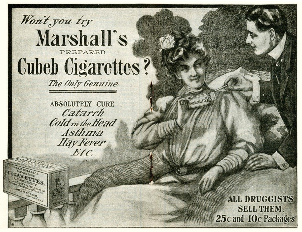Ad for Marshall's Cigarettes