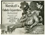 Ad for Marshall's Cigarettes