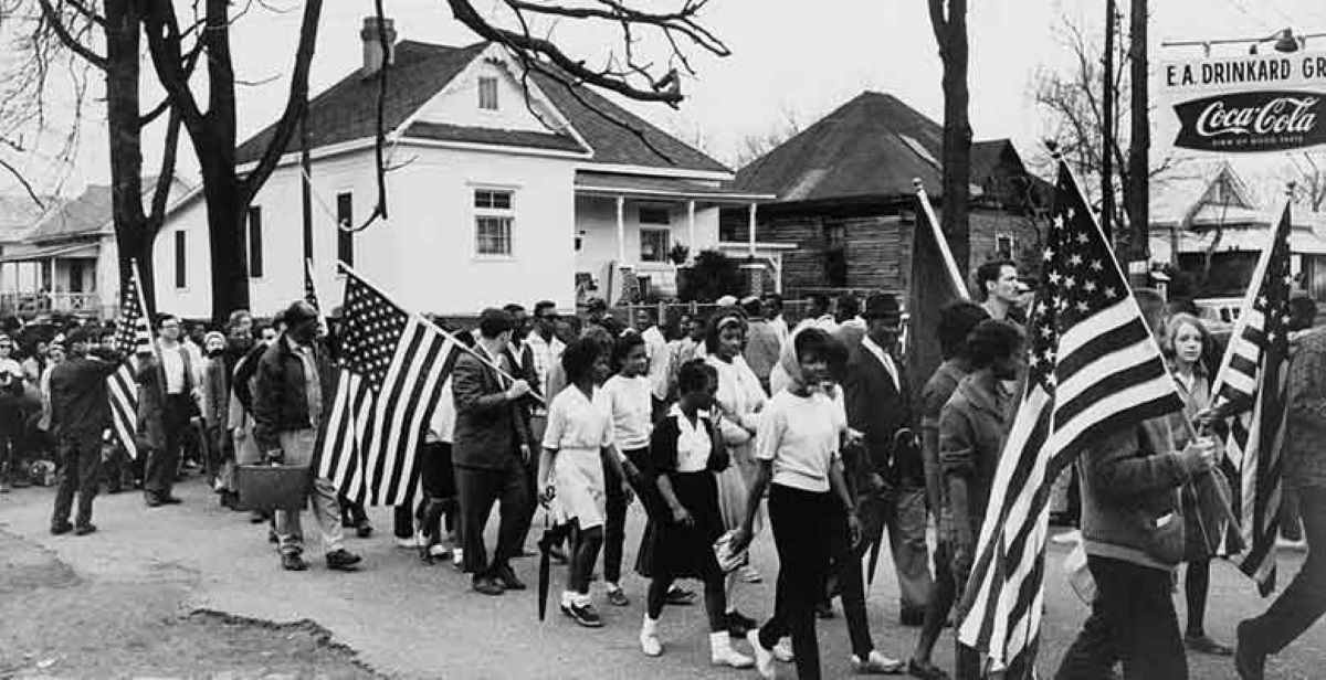 Civil Rights march in Selma, Alabama
