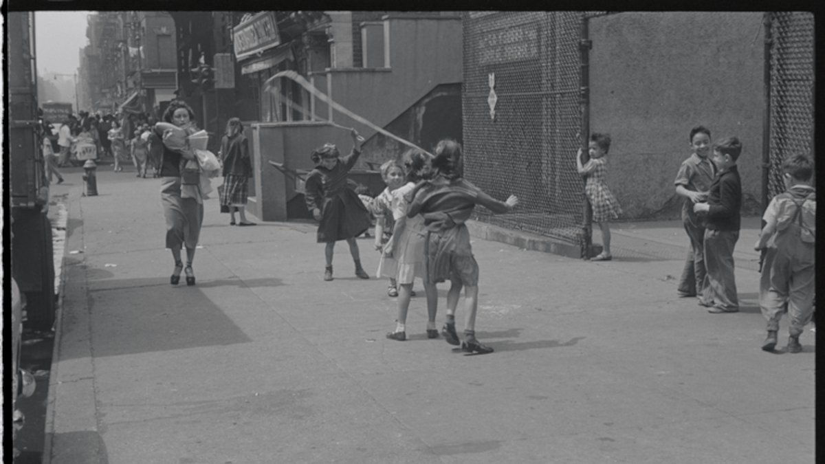 Kids playing in the street